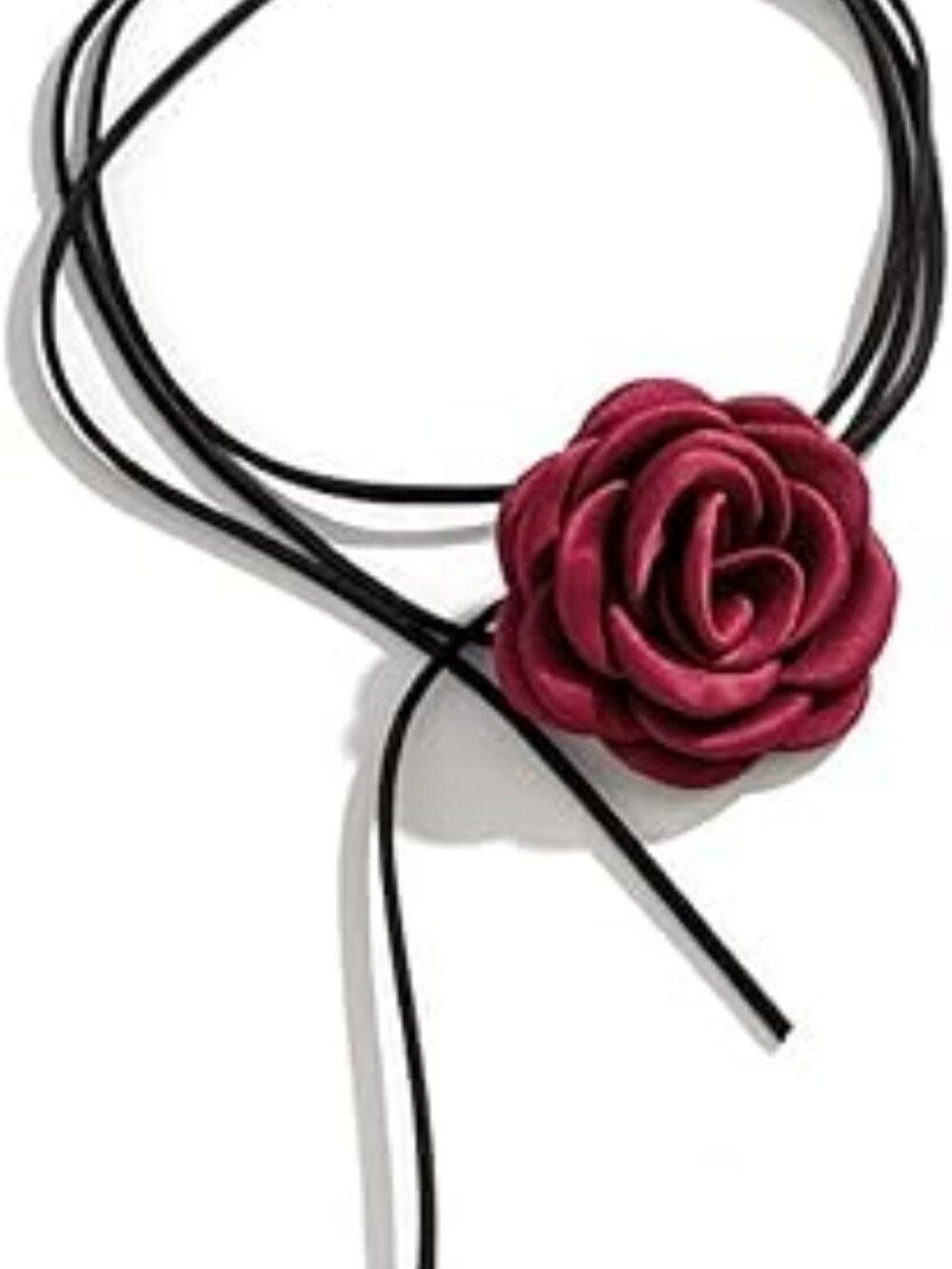 NEW Flower Choker Necklace Adjustable Lace-up Design Handmade Velvet Flower